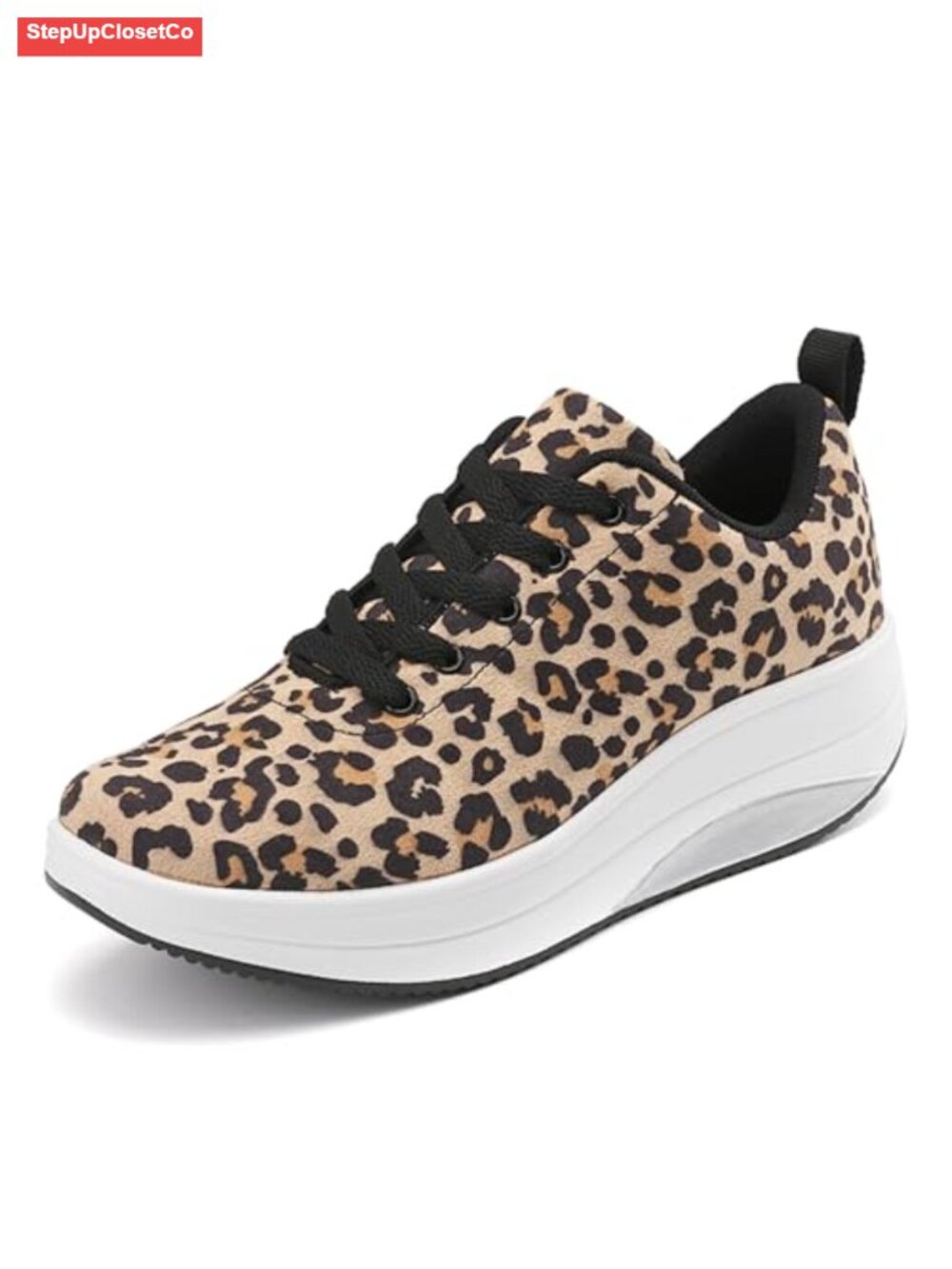 Women's Platform Sneakers Breathable Mesh Slip Resistant 2 Inch Wedge Rocker